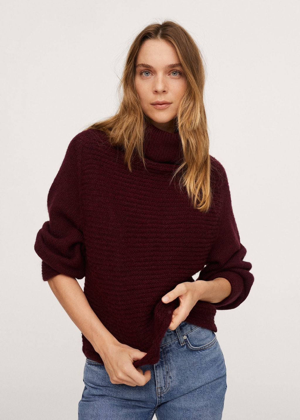 Mango turtleneck oversize sweater Clearance