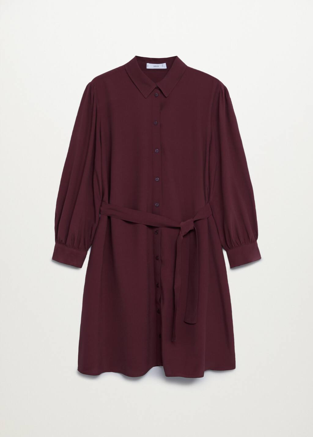 mango belt shirt dress