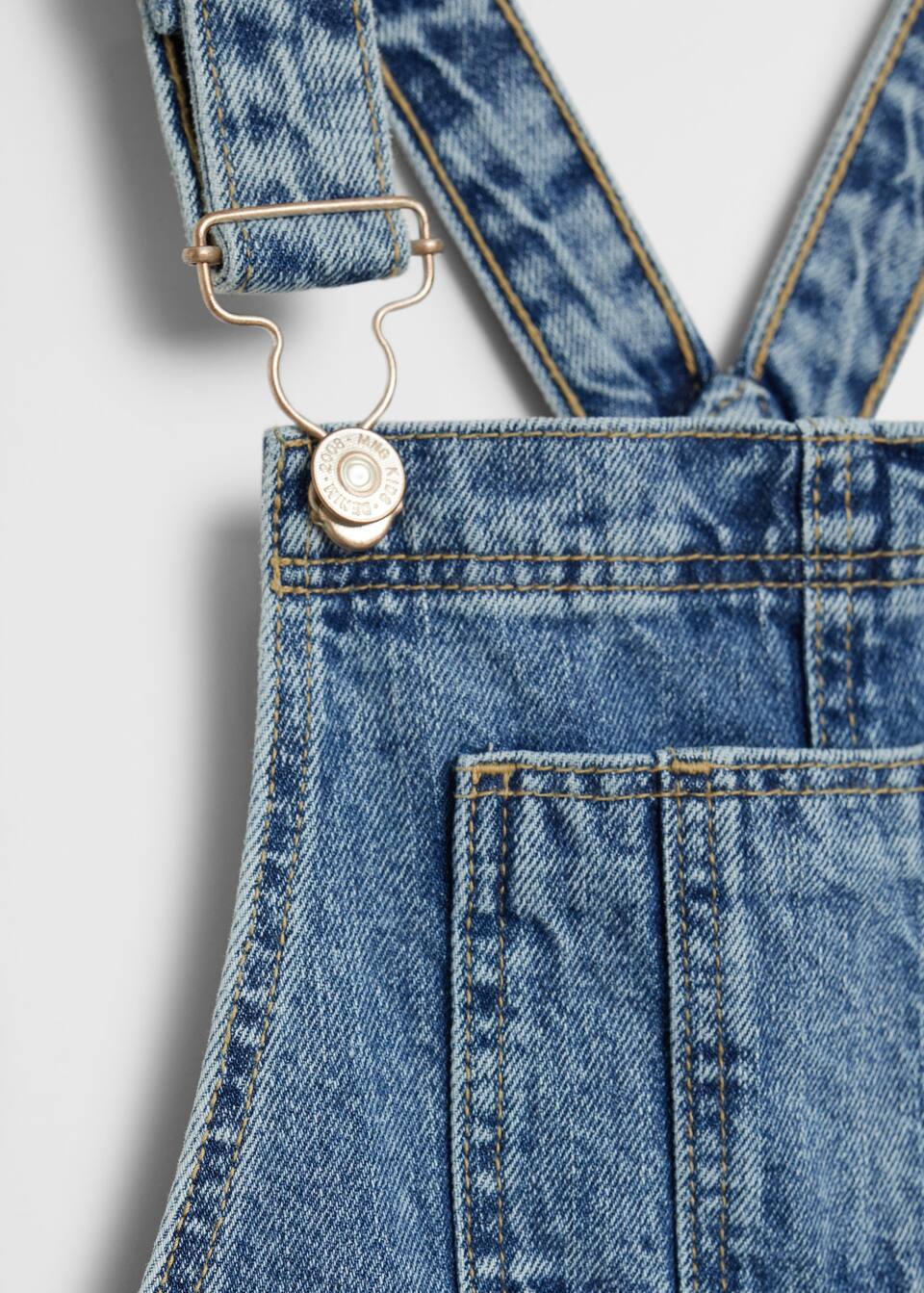 Orta Acik Yikama Salopet Kiz Cocuk Mango Kids Turkiye