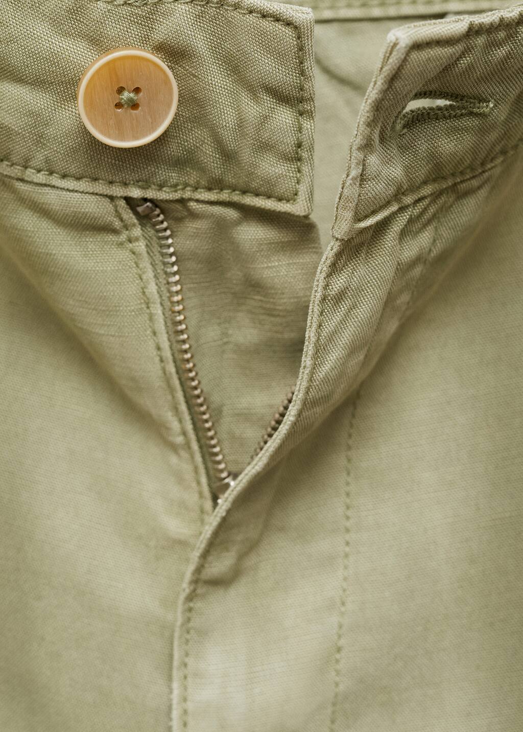 Lyocell pants with adjustable drawstring