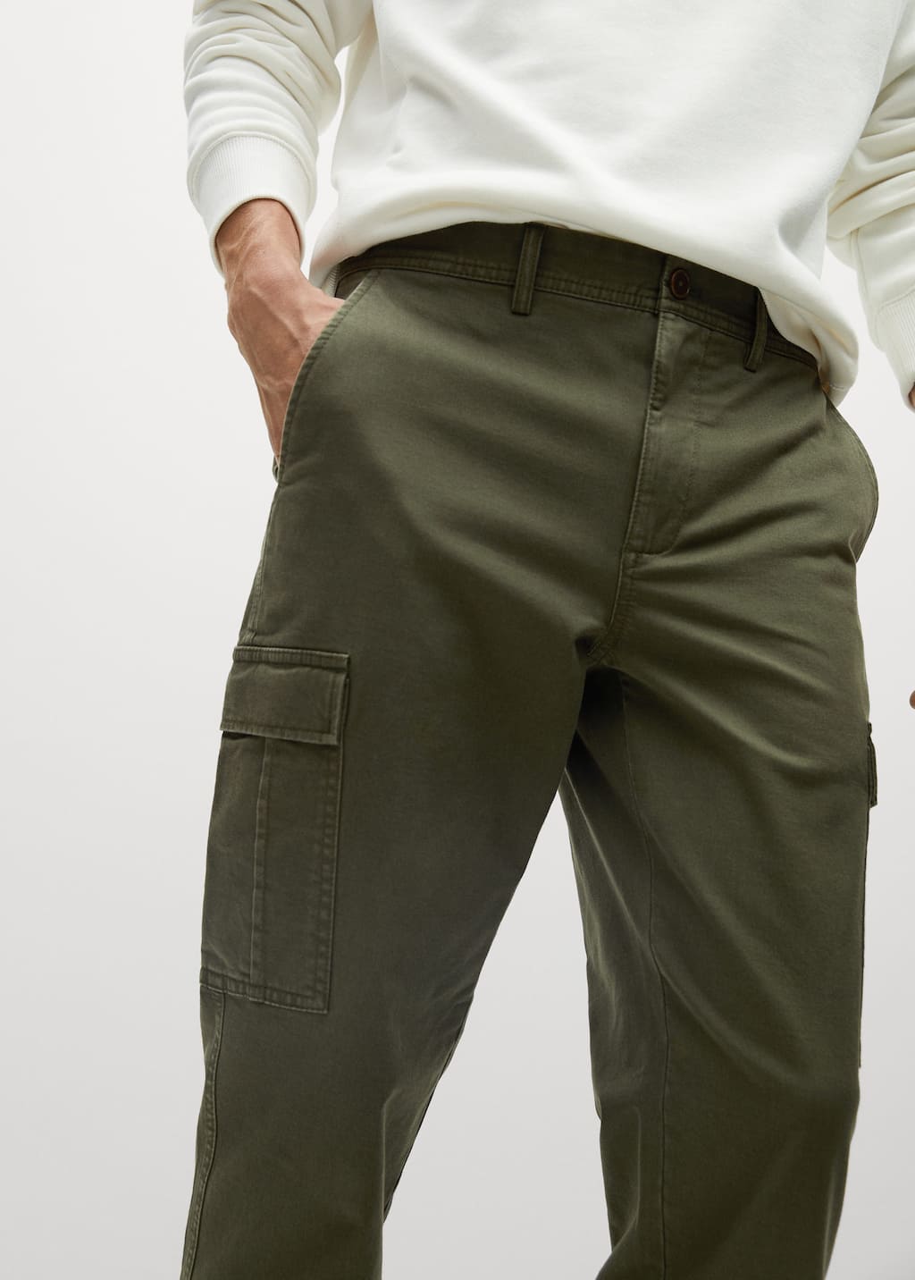 Mango Soft touch cargo pants 77064391 37