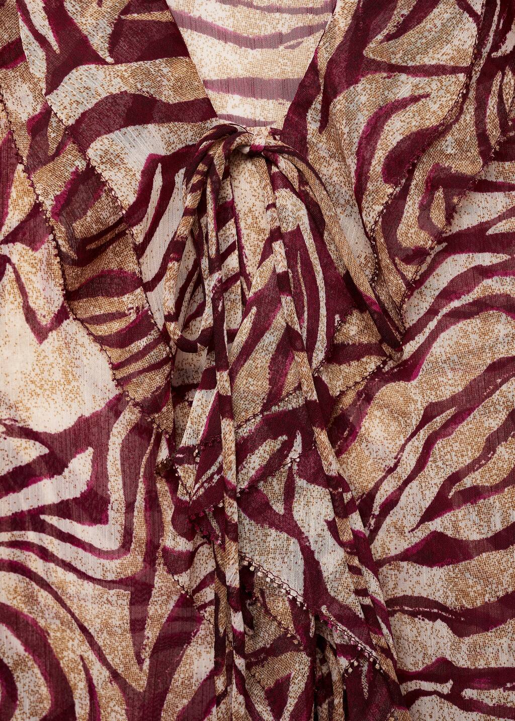 Ruffles printed blouse