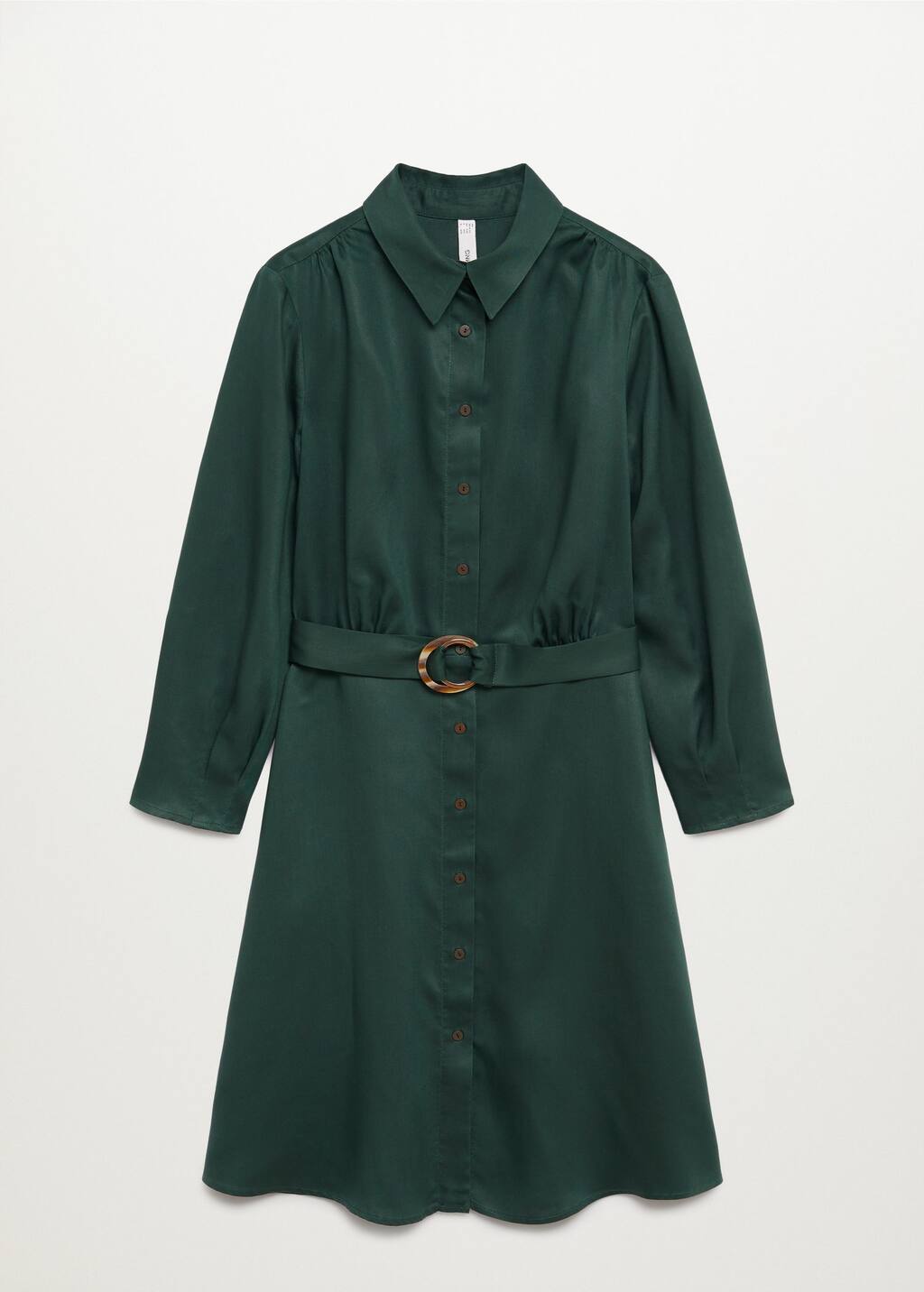 mango belt shirt dress
