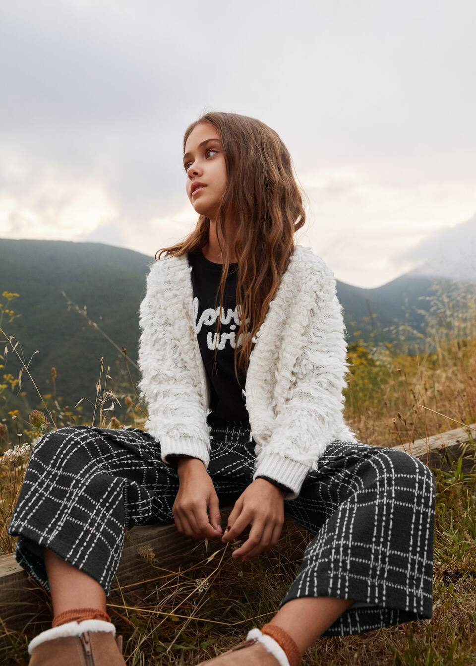 Knitted Frayed Cardigan Girls Mango Kids Singapore