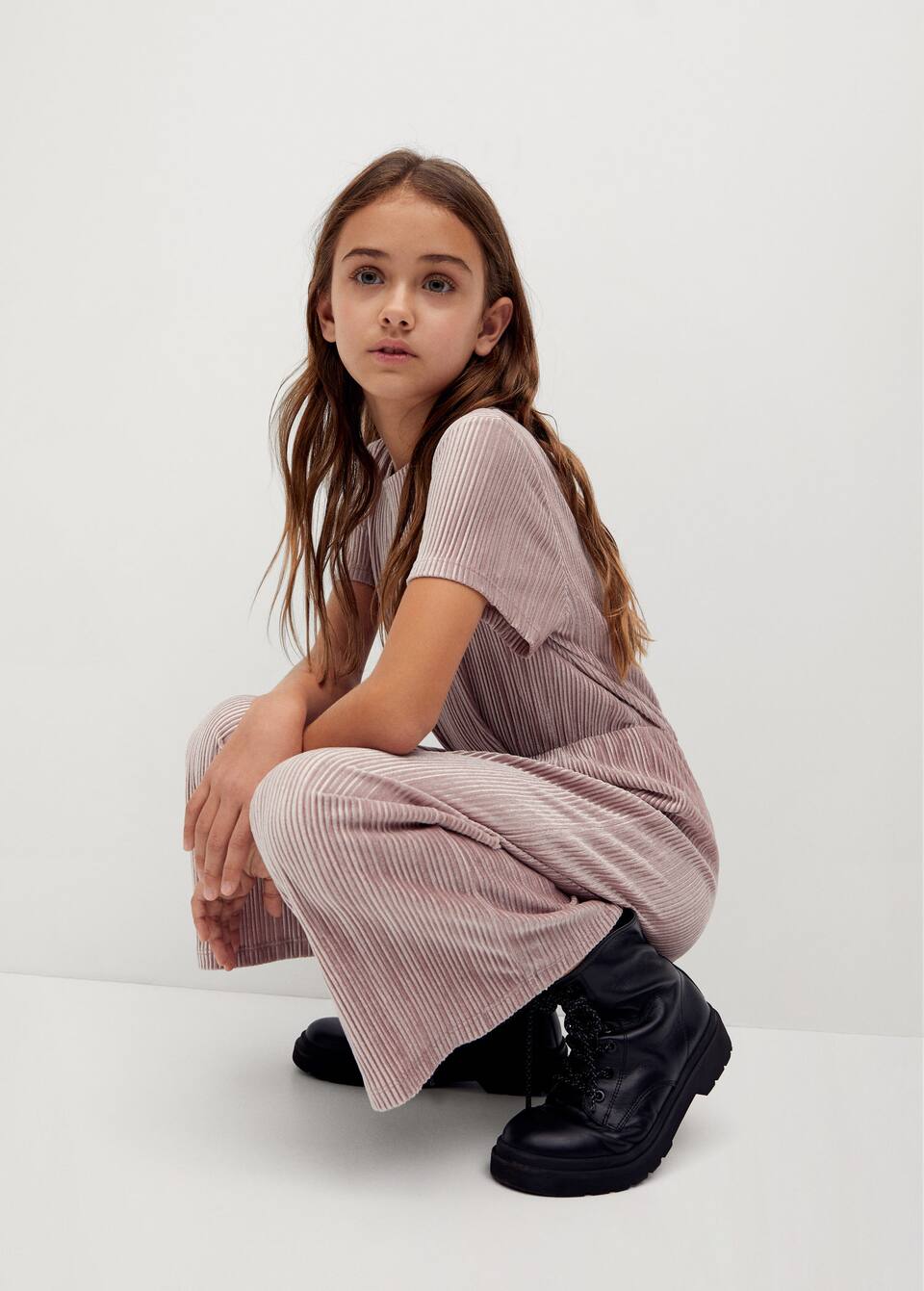 Pilili Uzun Tulum Kiz Cocuk Mango Kids Turkiye