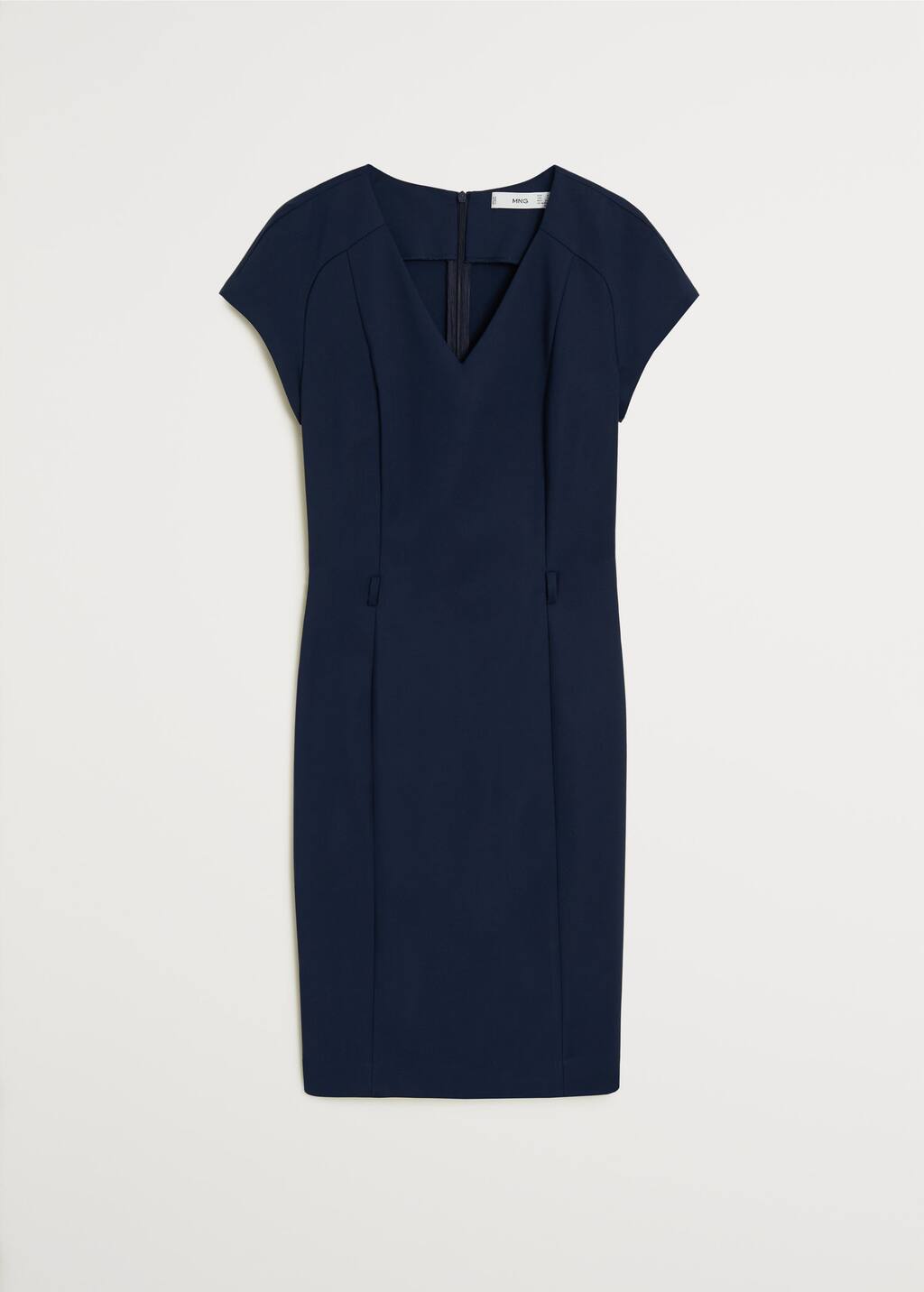 mango belt linen dress