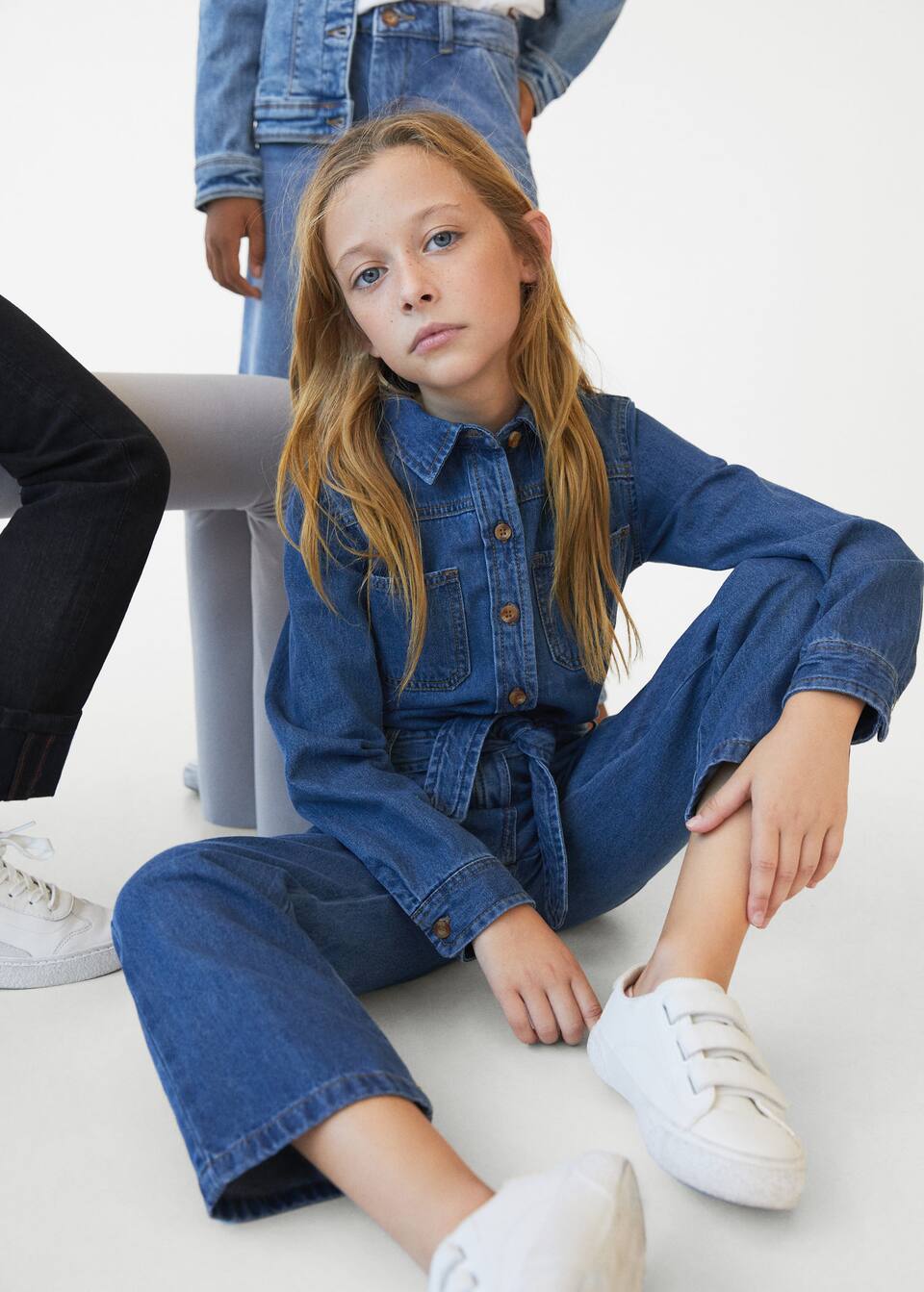 Long Denim Jumpsuit Girls Mango Kids Kuwait
