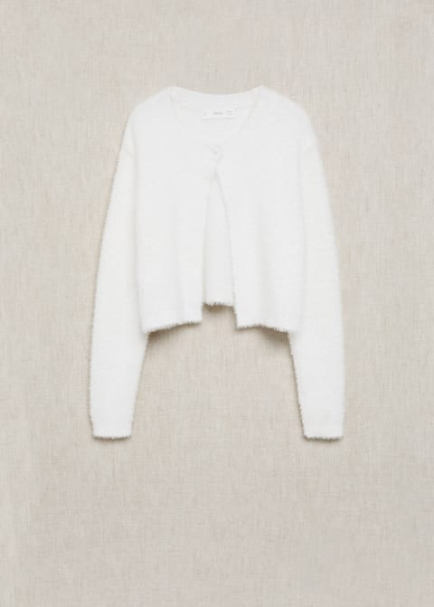 Knitted Frayed Cardigan Girls Mango Kids Singapore