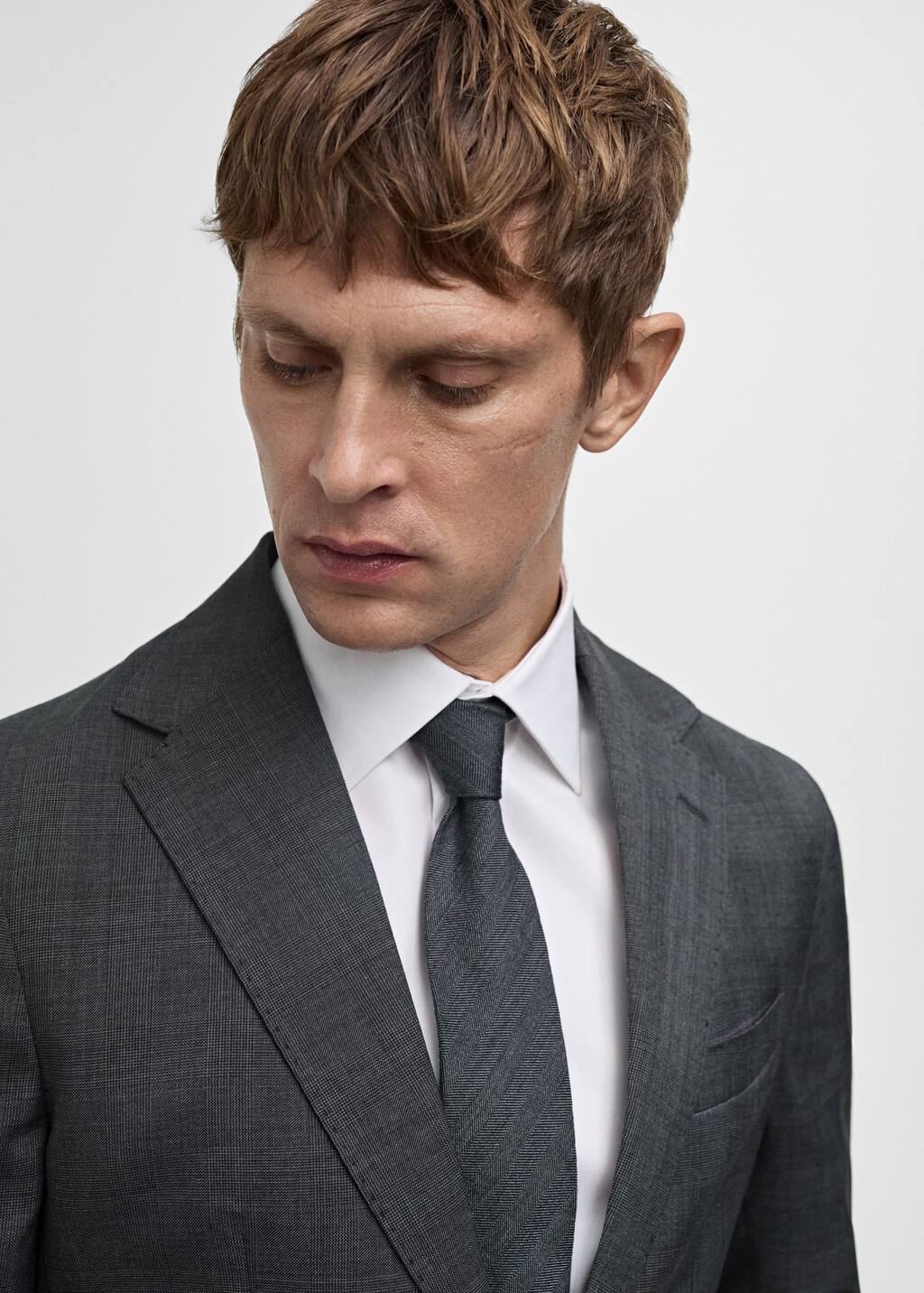 Venecia 100% virgin wool Prince of Wales check suit blazer