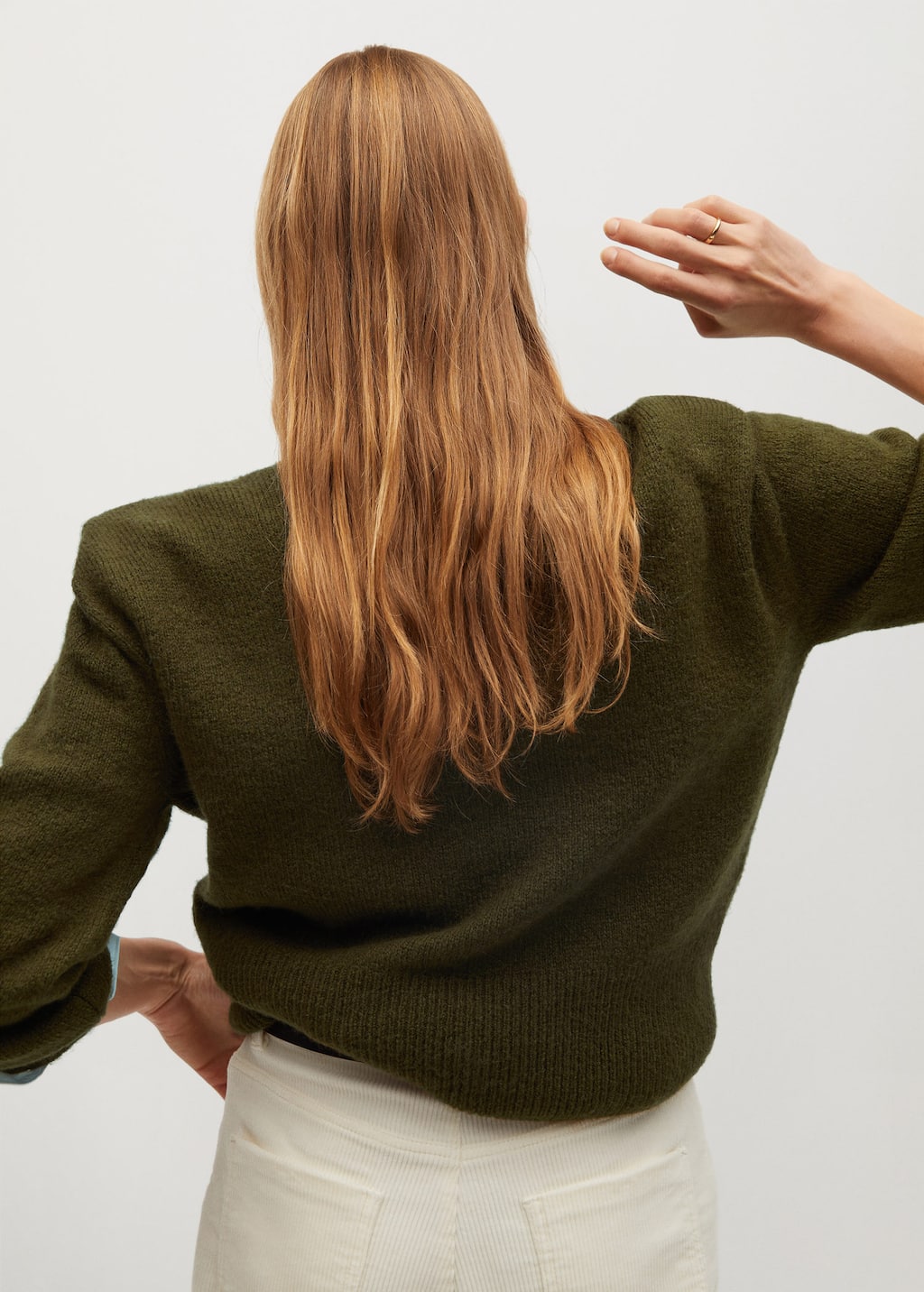 shoulder pad cardigan