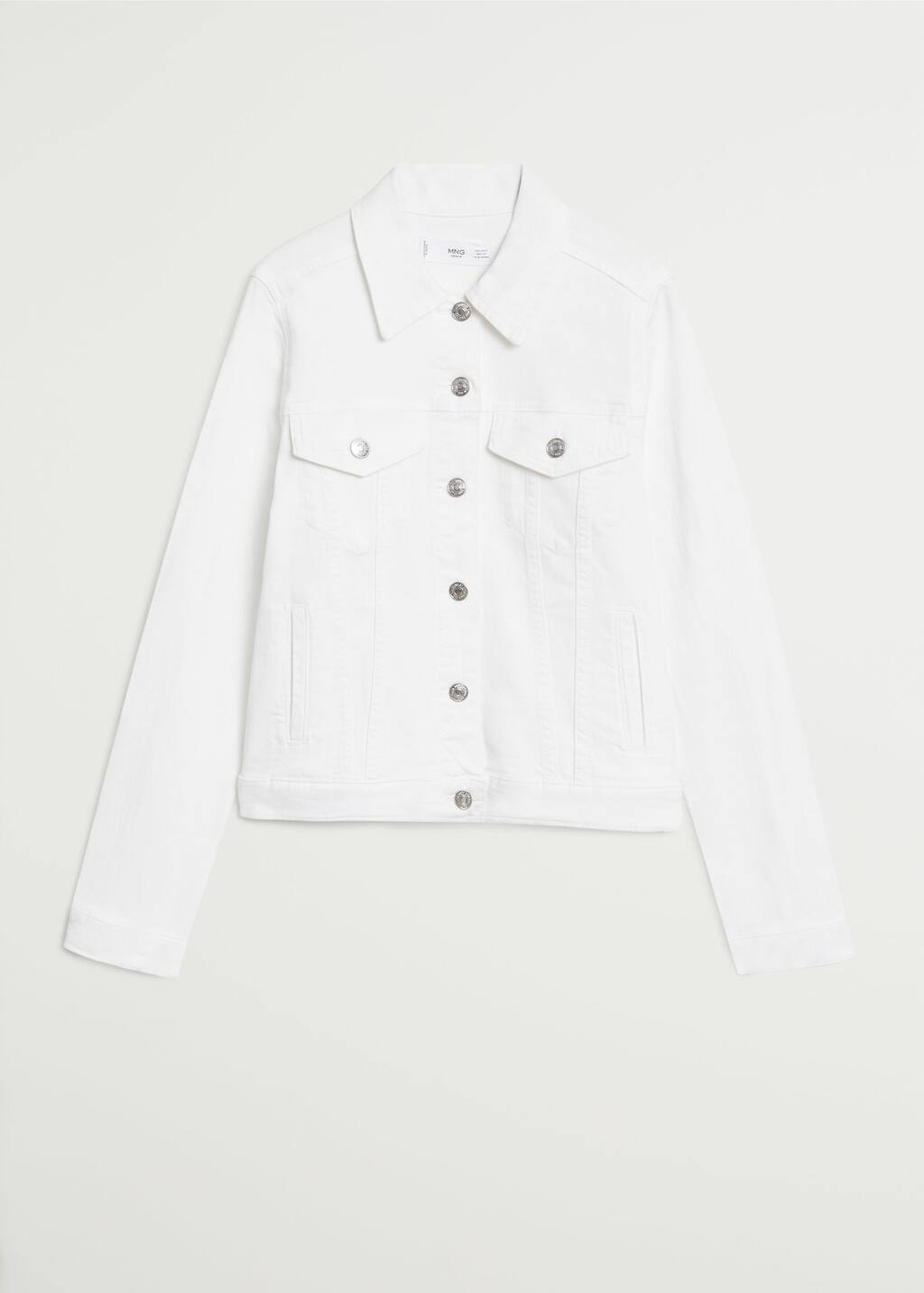 mango pocketed denim jacket