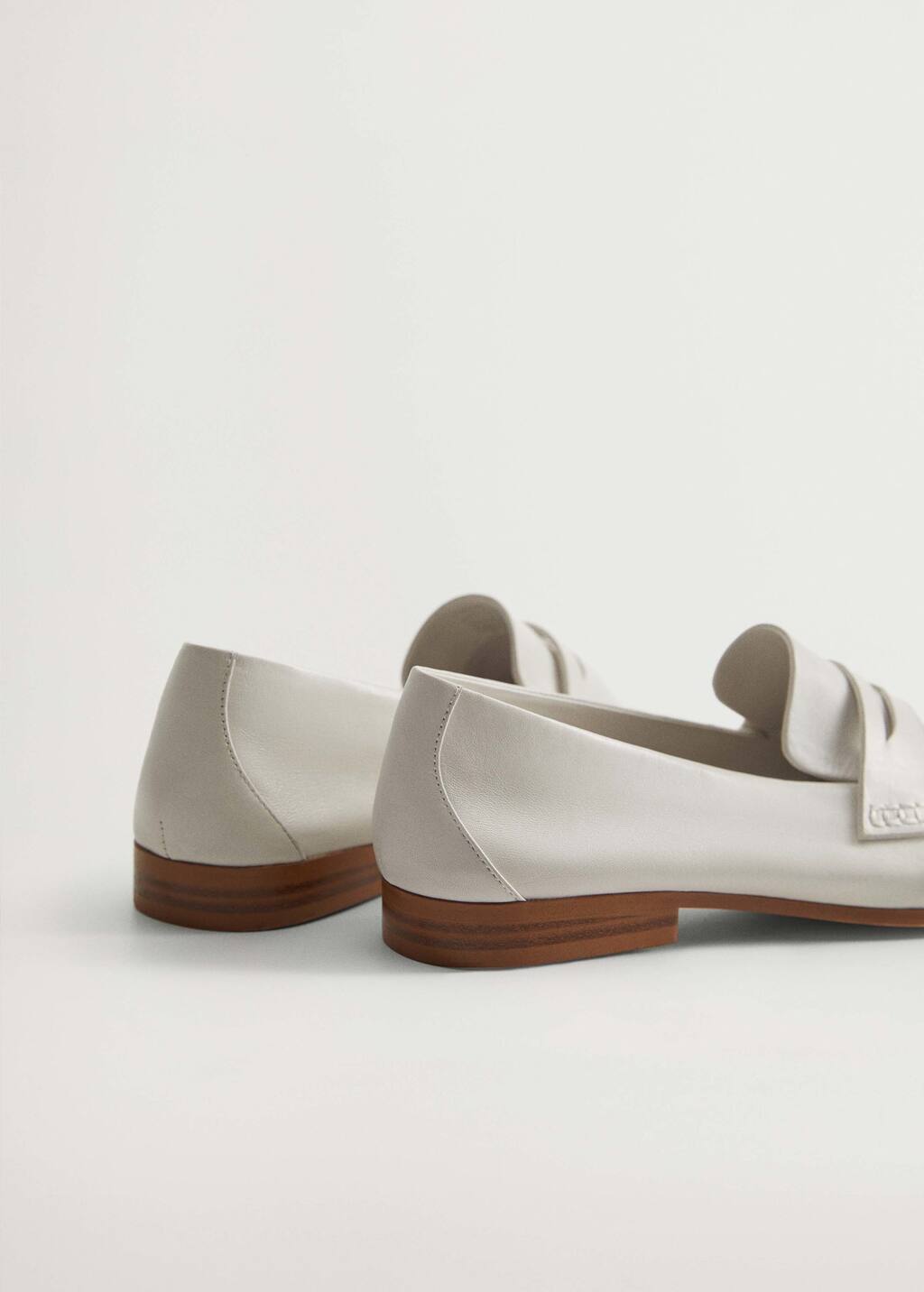 mango leather moccasin