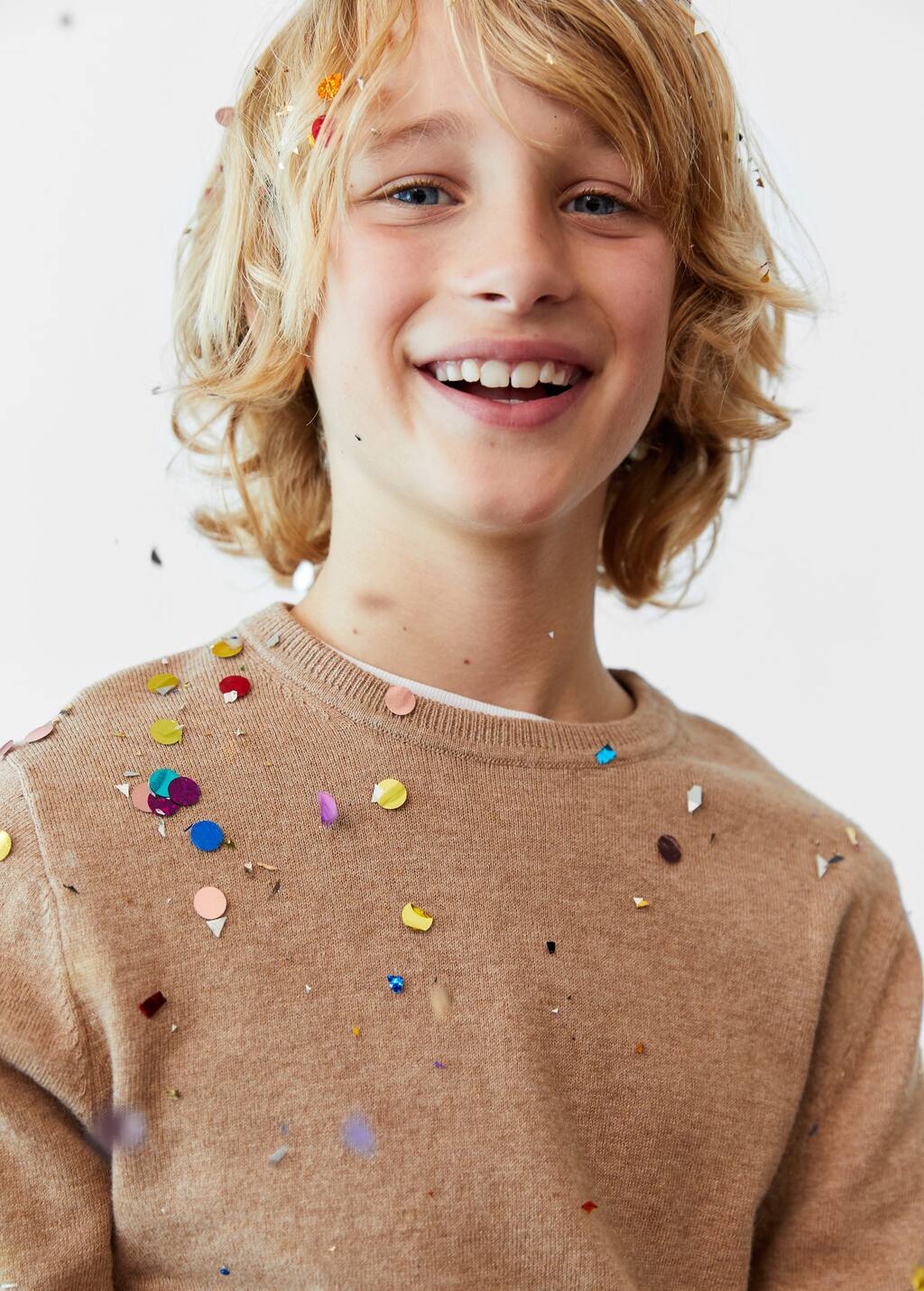 Mango Elbow patches cashmere cotton sweater 77084388 06