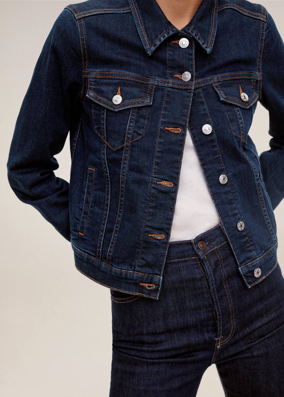 Dark Denim Jacket Women Mango United Kingdom