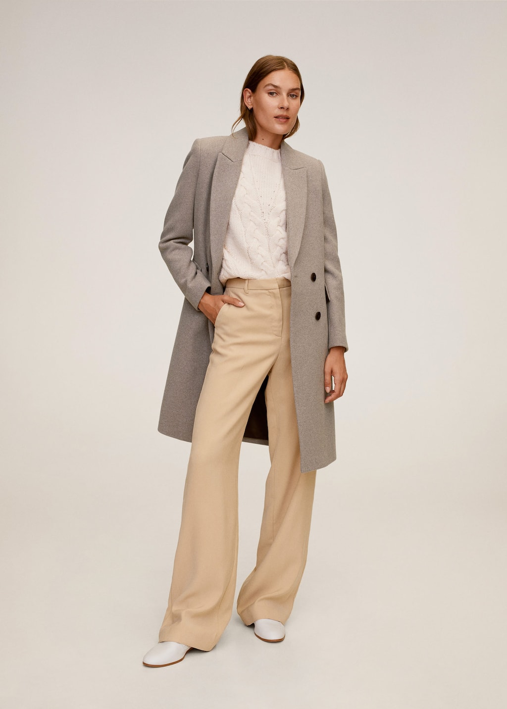 tan wool coat