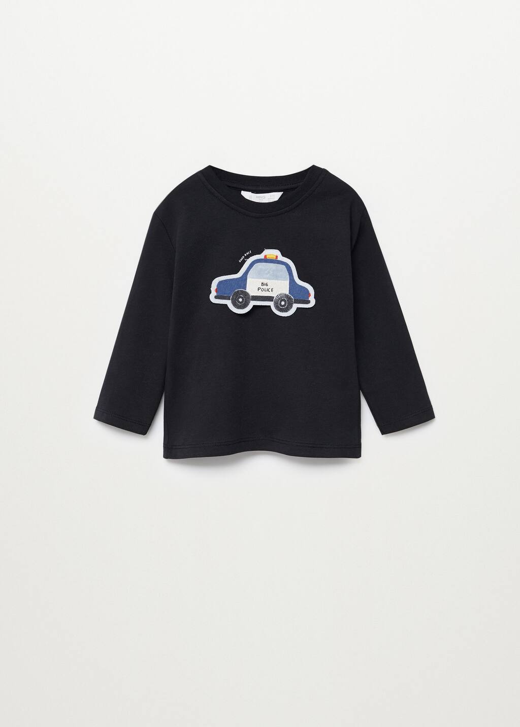T skjorte i bomull med uthevet mønster Gutt | Mango Kids Norge Mønstrete t skjorte i bomull Gutt | OUTLET Norge