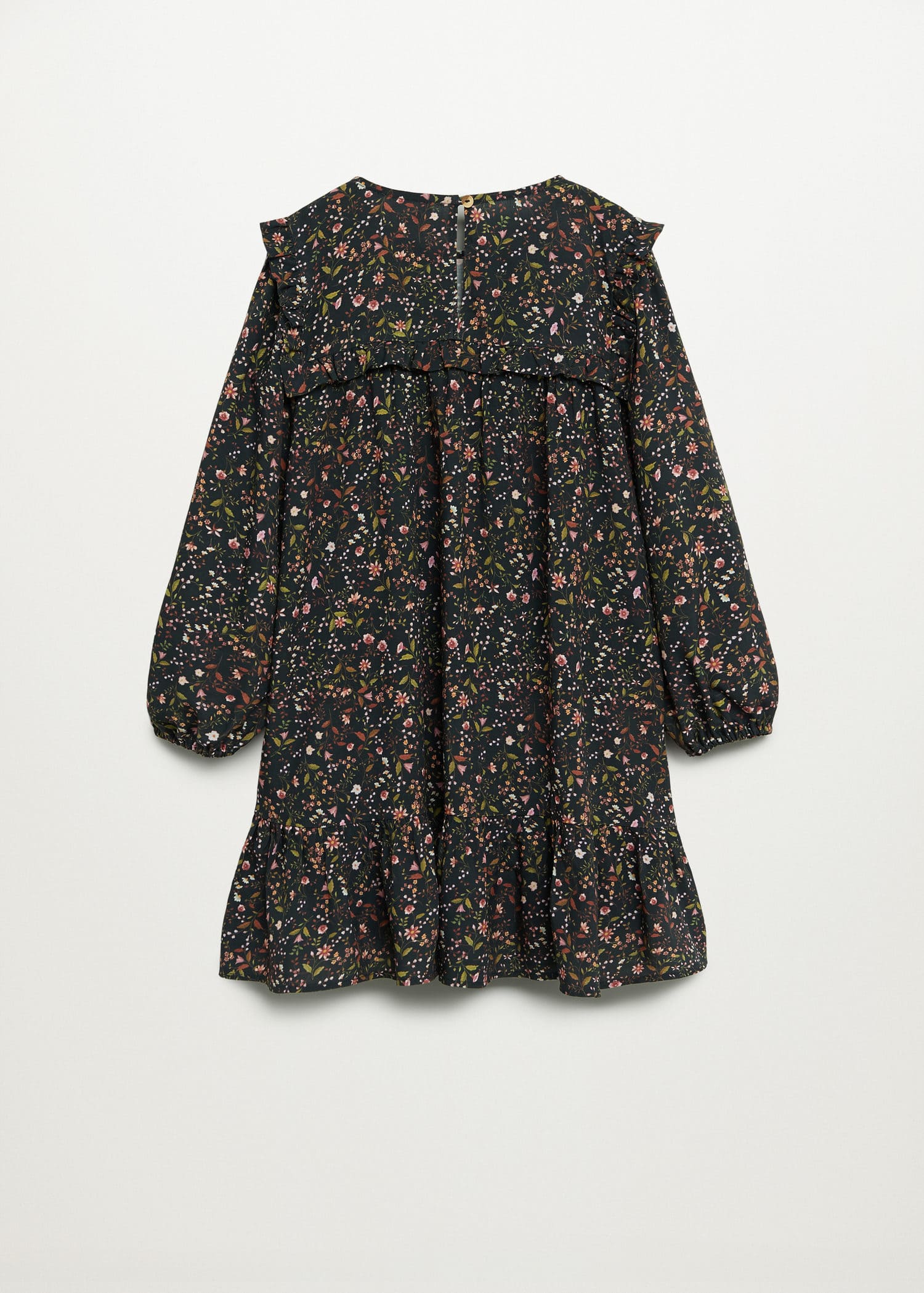 Ruffled floral print dress - Reverse of the article