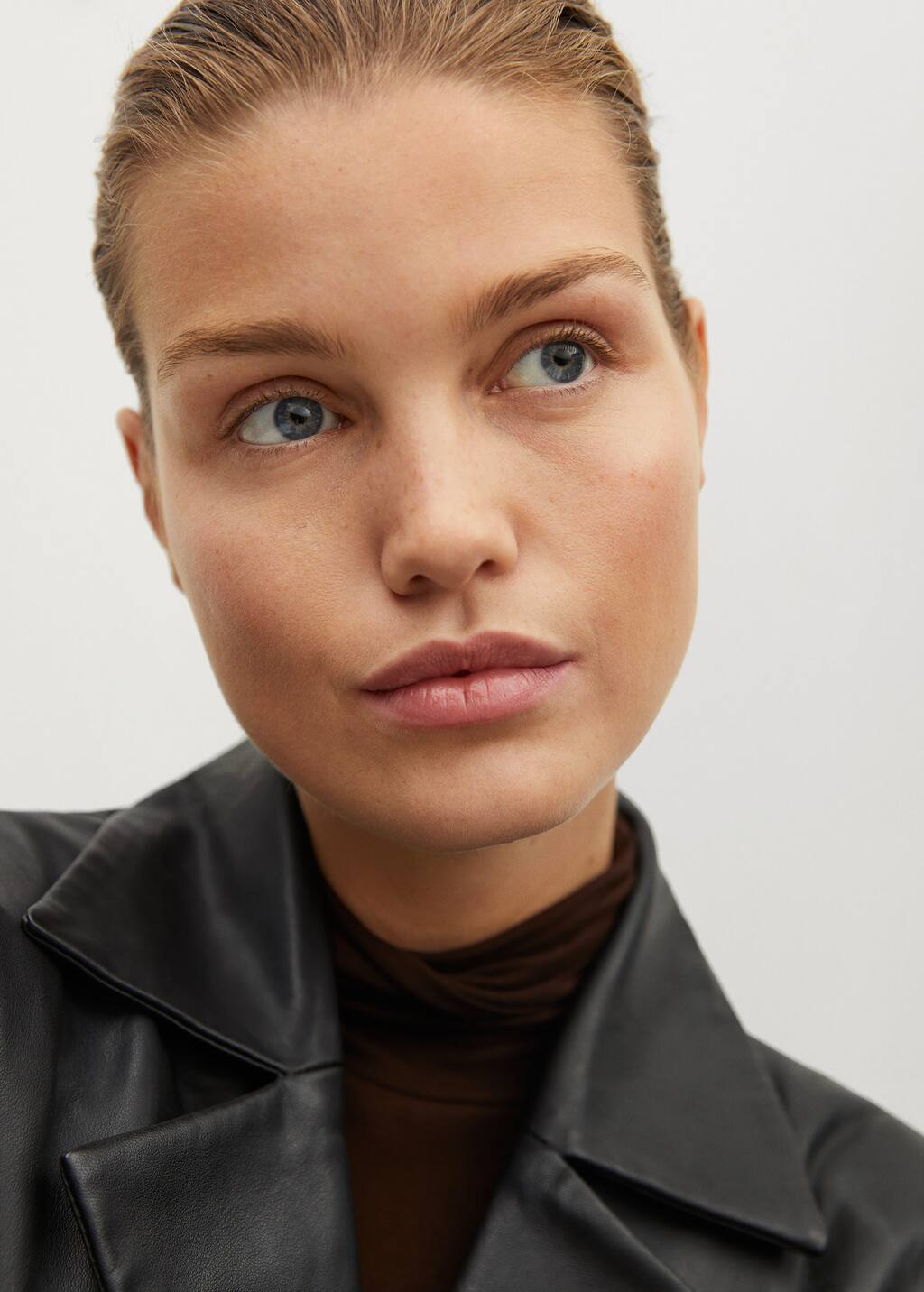 mango pockets leather jacket