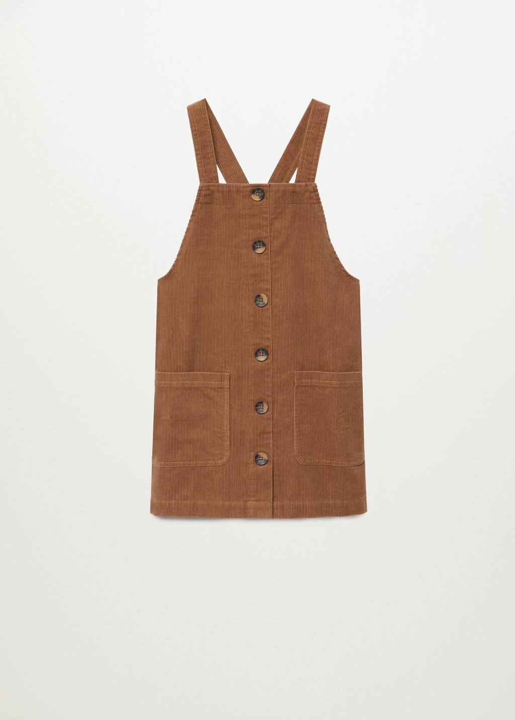 mango corduroy pinafore dress
