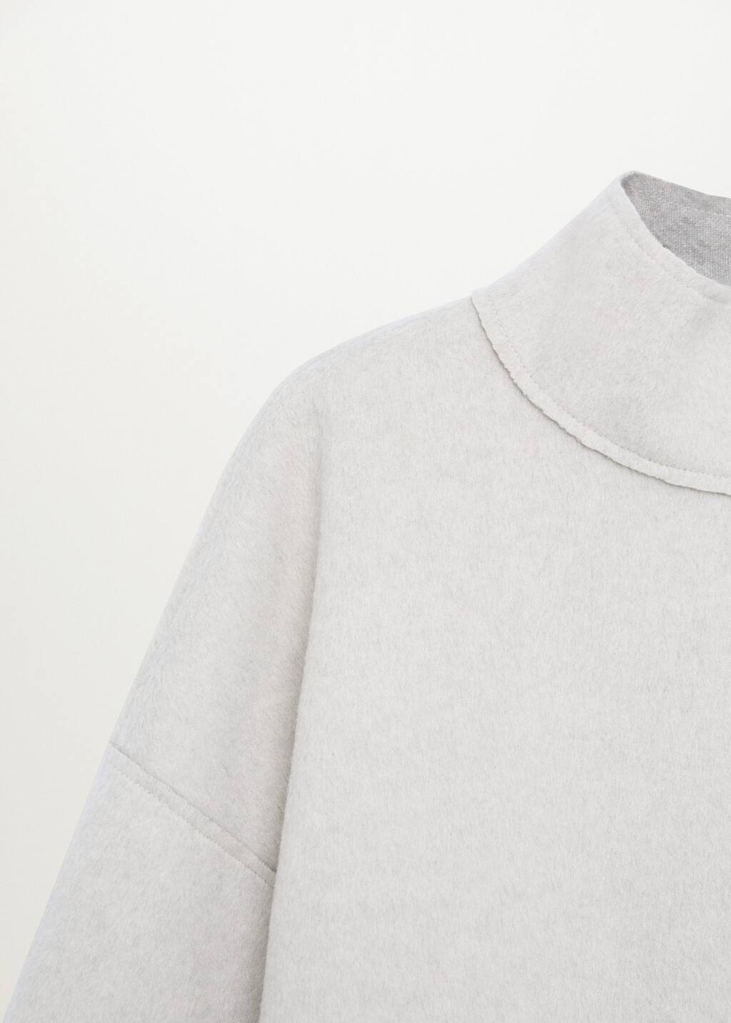 Mango High collar sweatshirt. 1