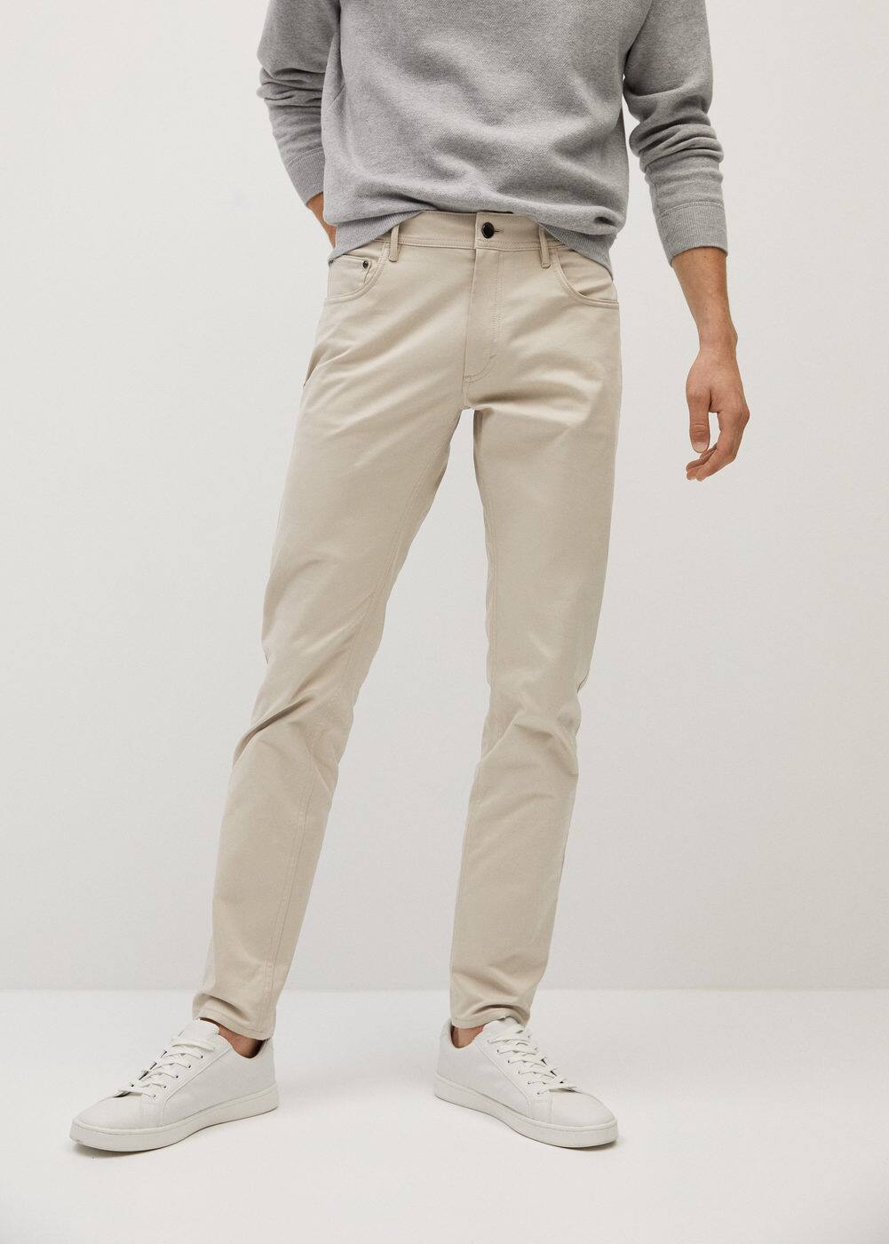 h-pisa7:pantalon tejanero slim fit sarga