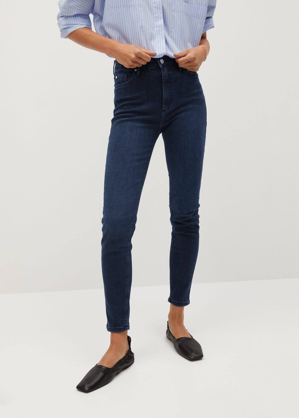 m-noa:jeans skinny tiro alto noa
