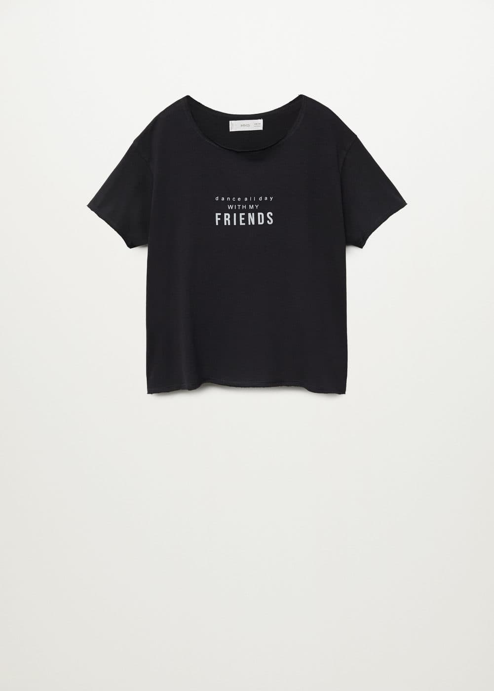 mango black shirt