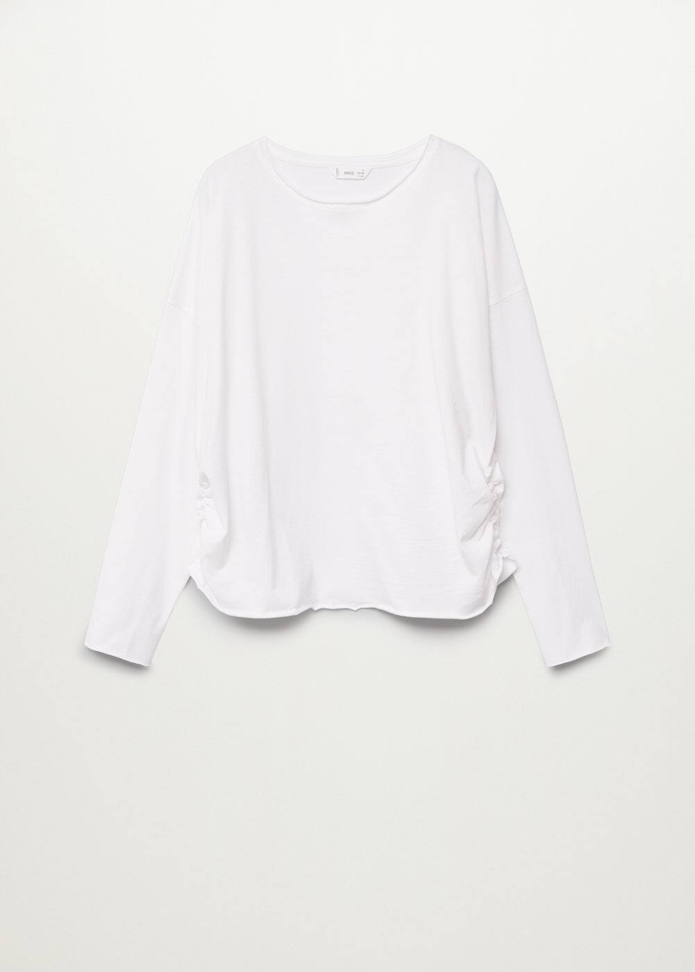 a-gris:camiseta algodon organico fruncido