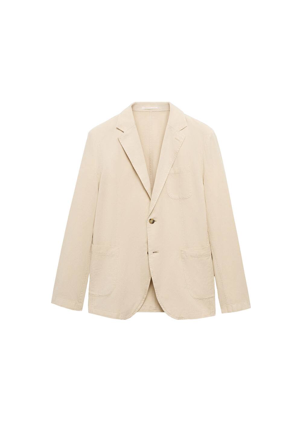 Mango Chemise Regular Fit Coton Oxford In Beige