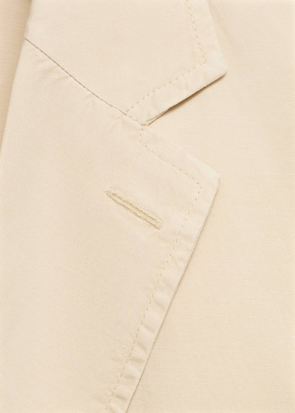 Mango Chemise Regular Fit Coton Oxford In Beige