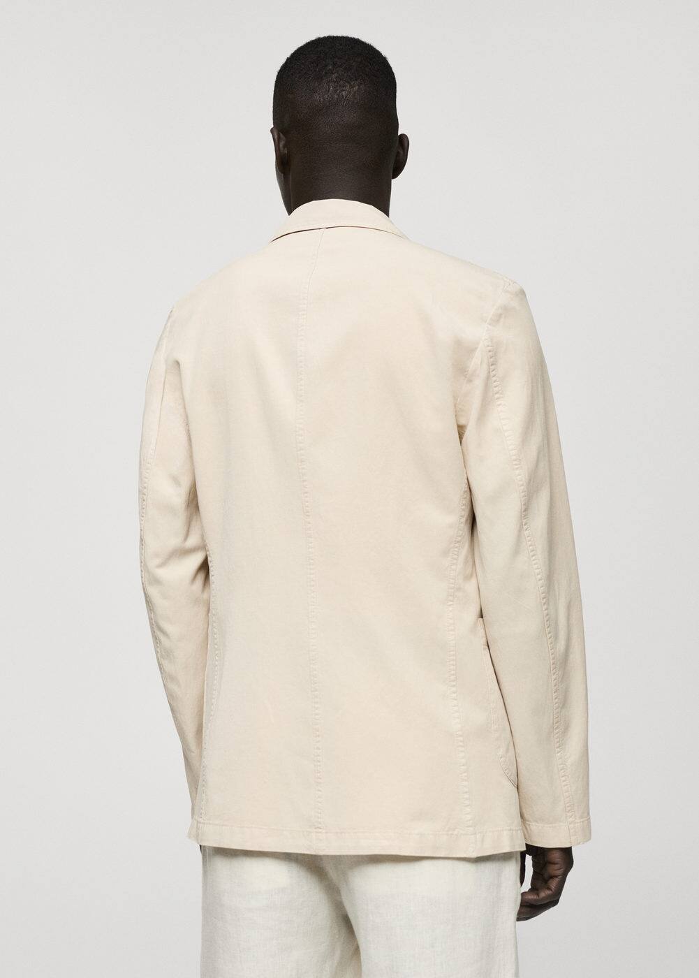 Mango Chemise Regular Fit Coton Oxford In Beige