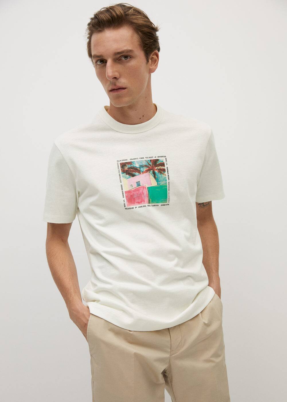 h-color:camiseta estampada algodon