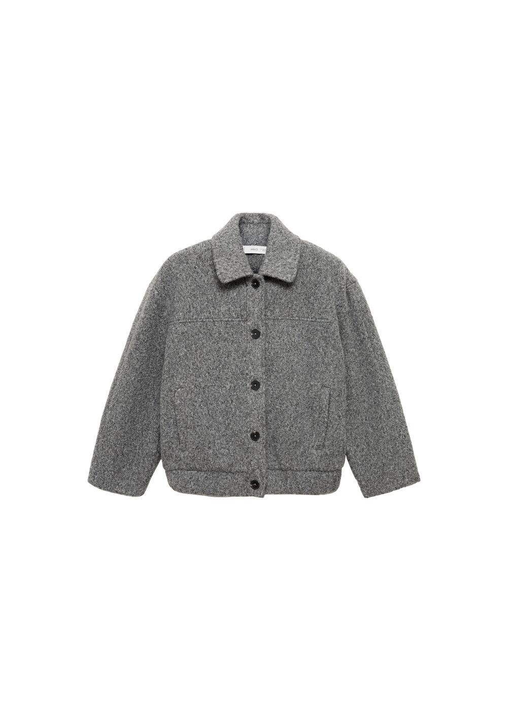 Mango Manteau In Gris