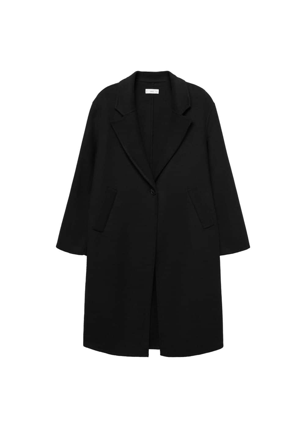Mango Manteau In Noir
