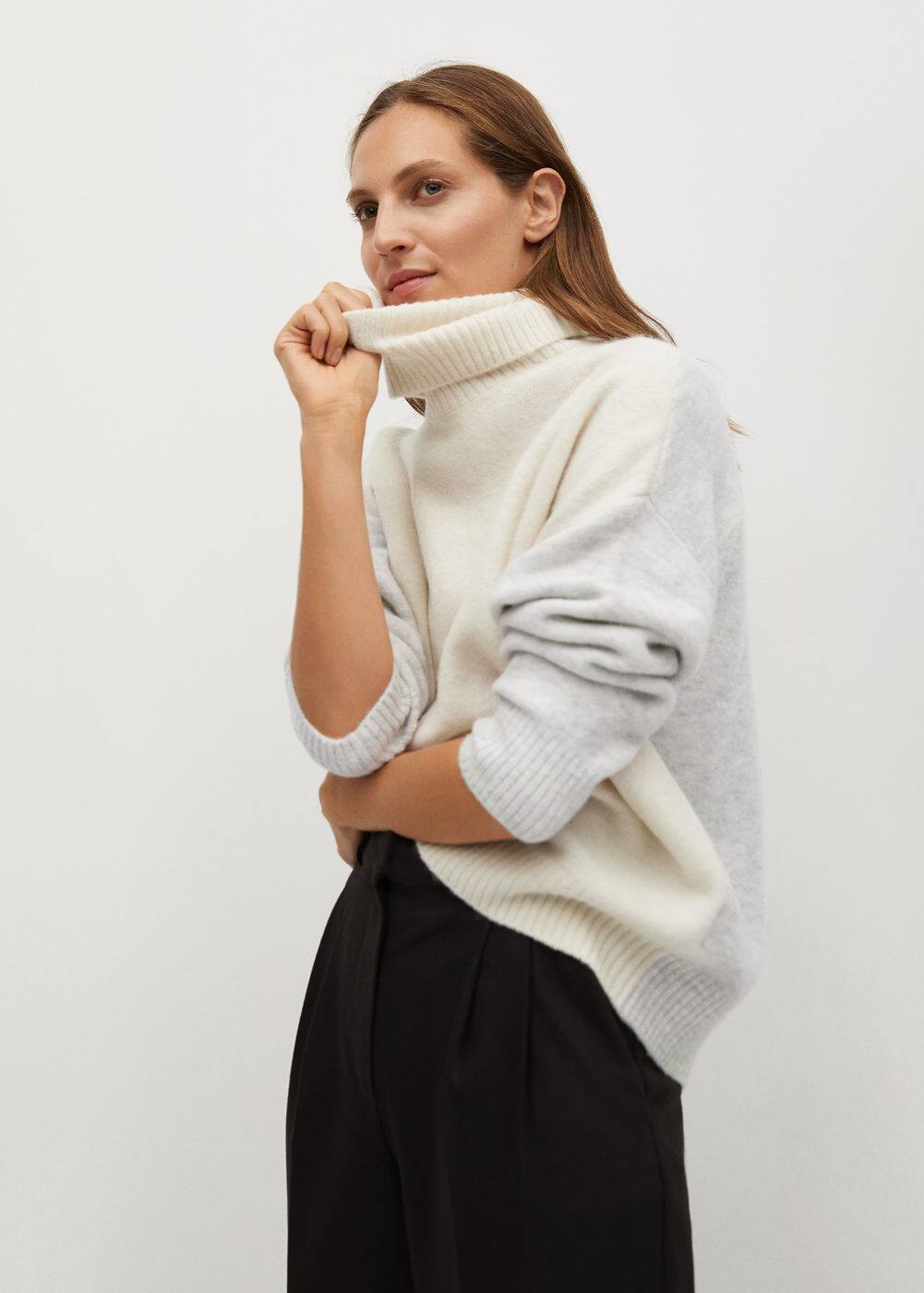 m-taldorac:jersey oversize cuello vuelto