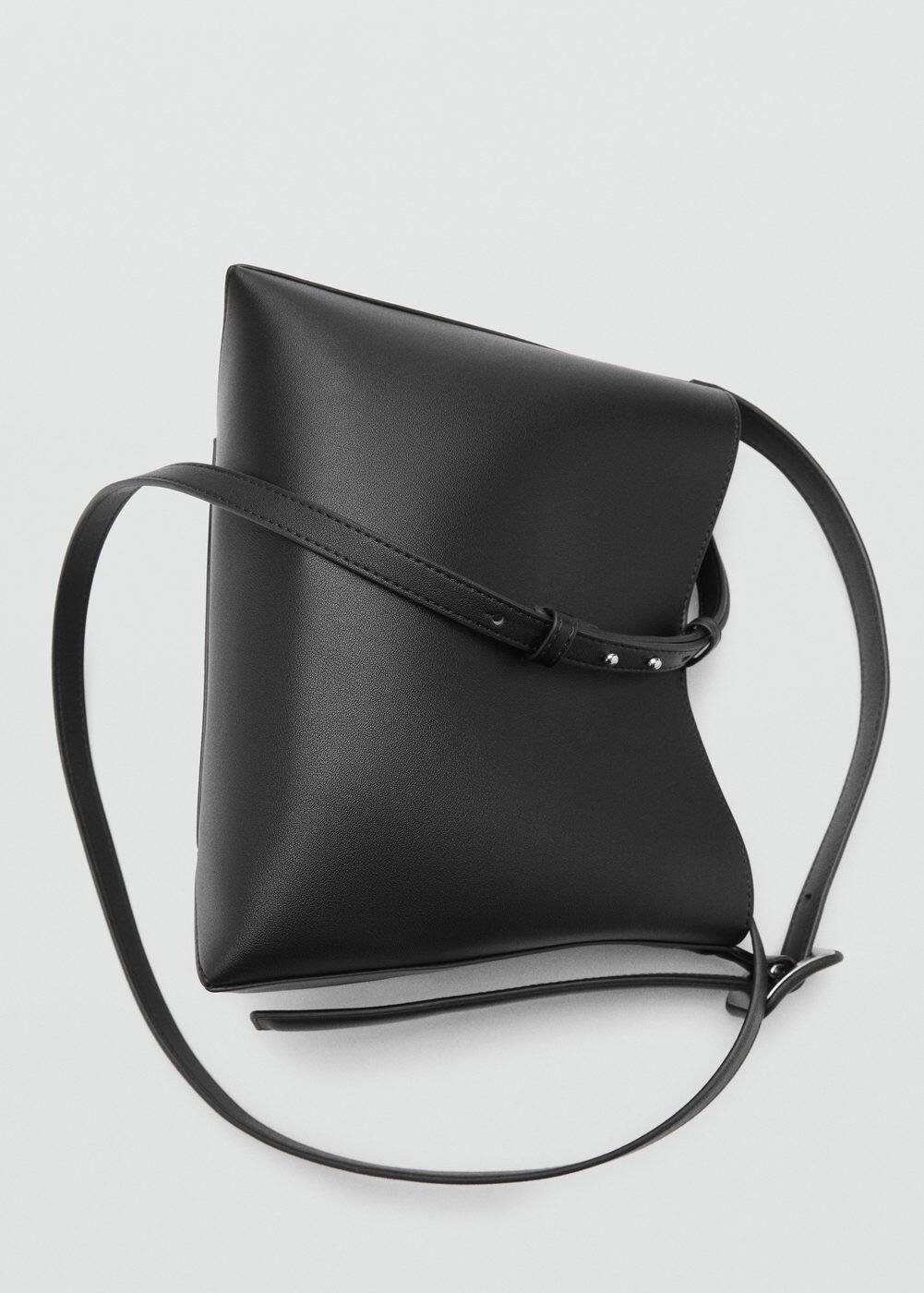 Mango Shopper Bag With Buckle Black In Noir