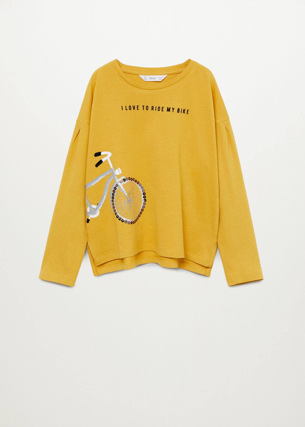 a-bike:camiseta algodon organico detalle lentejuelas
