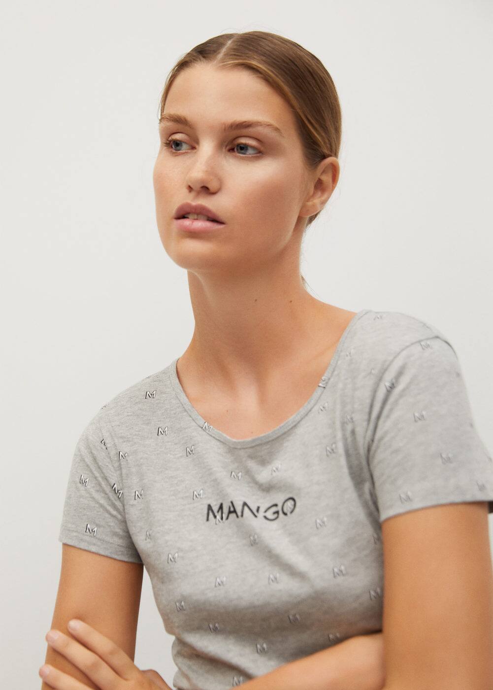 m-mangom-h:camiseta logo estampada