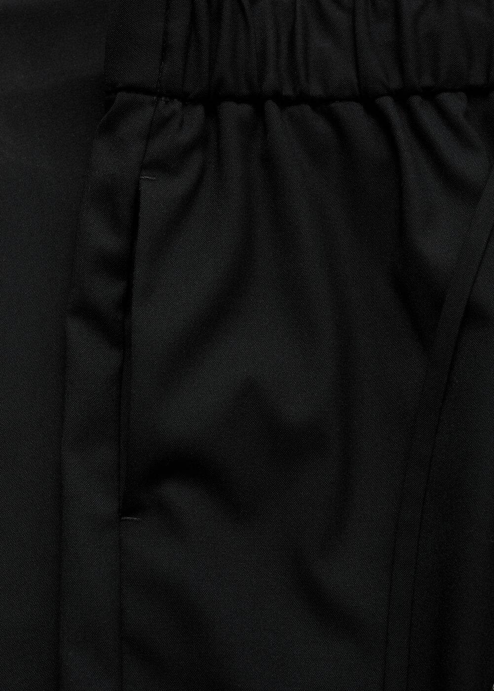 Mango Pintuck Longline Pants In Black In Black