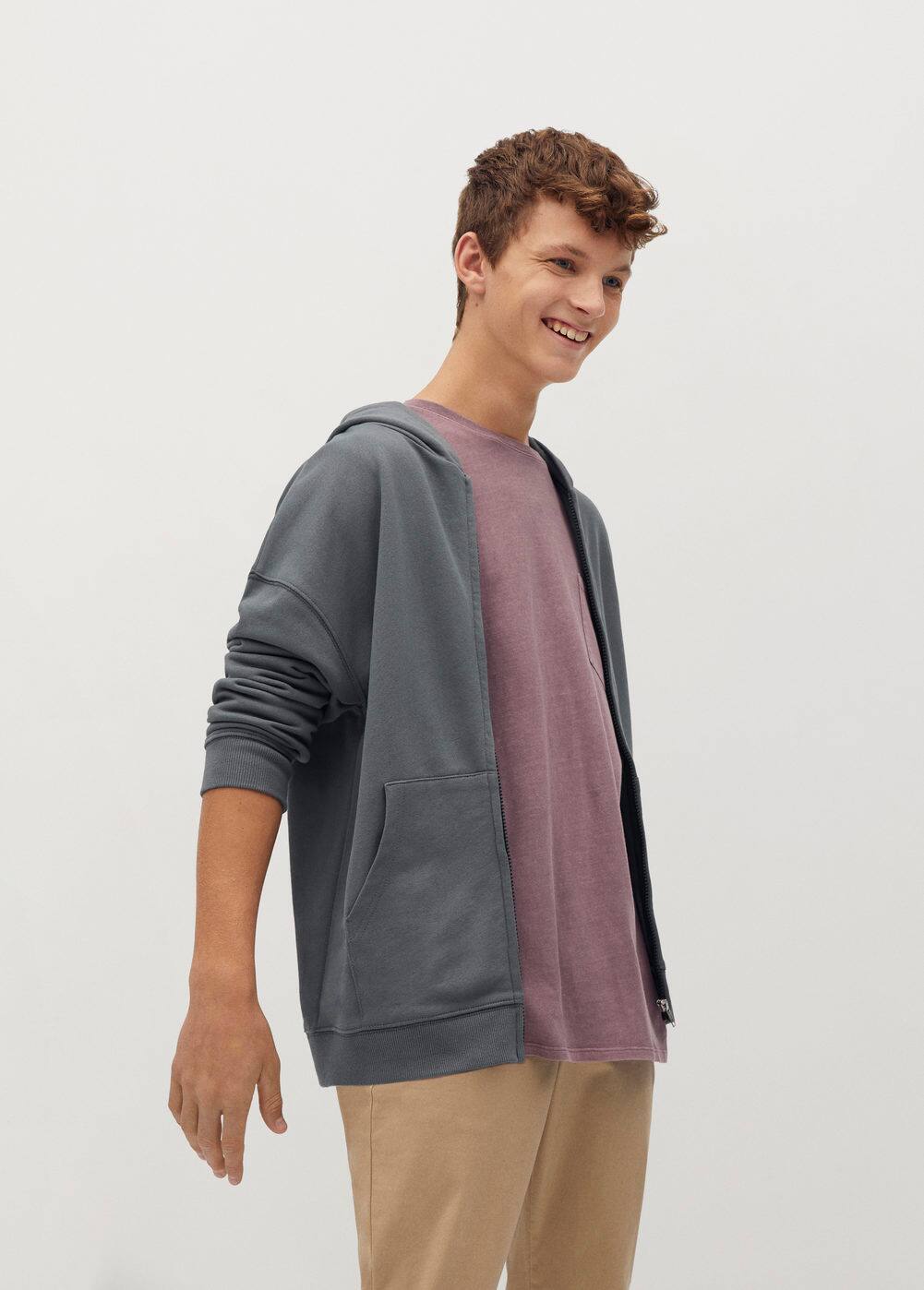 o-andrew:sudadera capucha cremallera