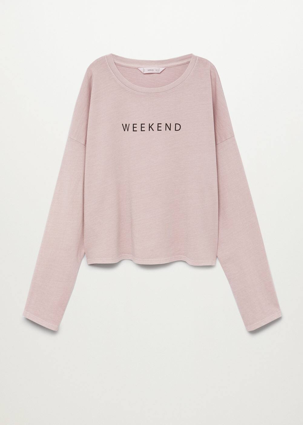 a-week:camiseta manga larga mensaje