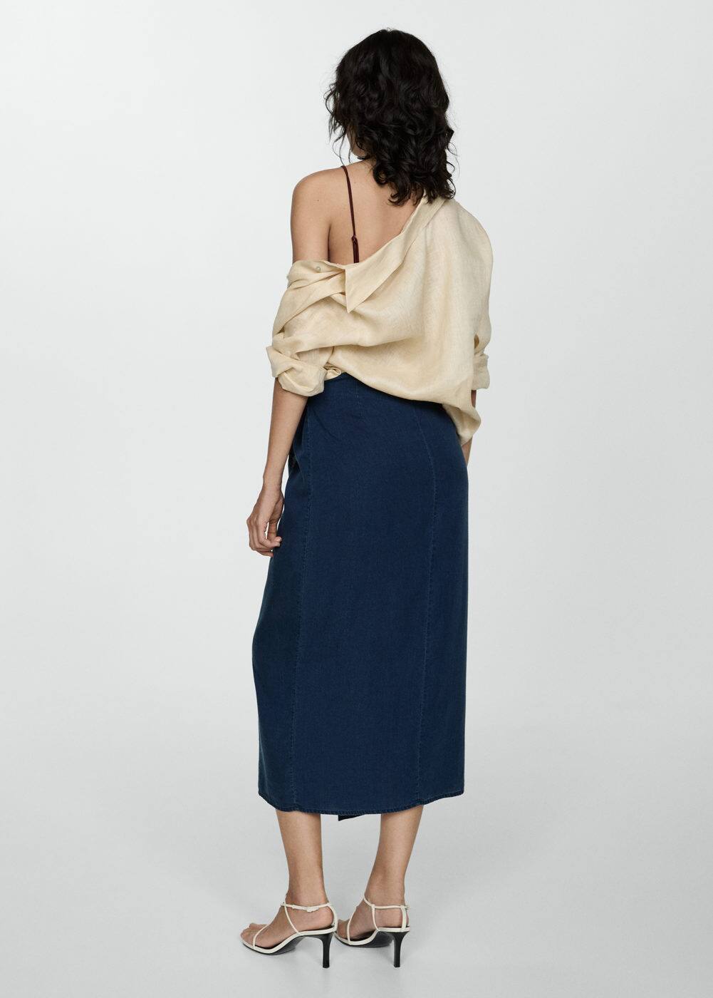 Mango Jupe In Bleu Foncé