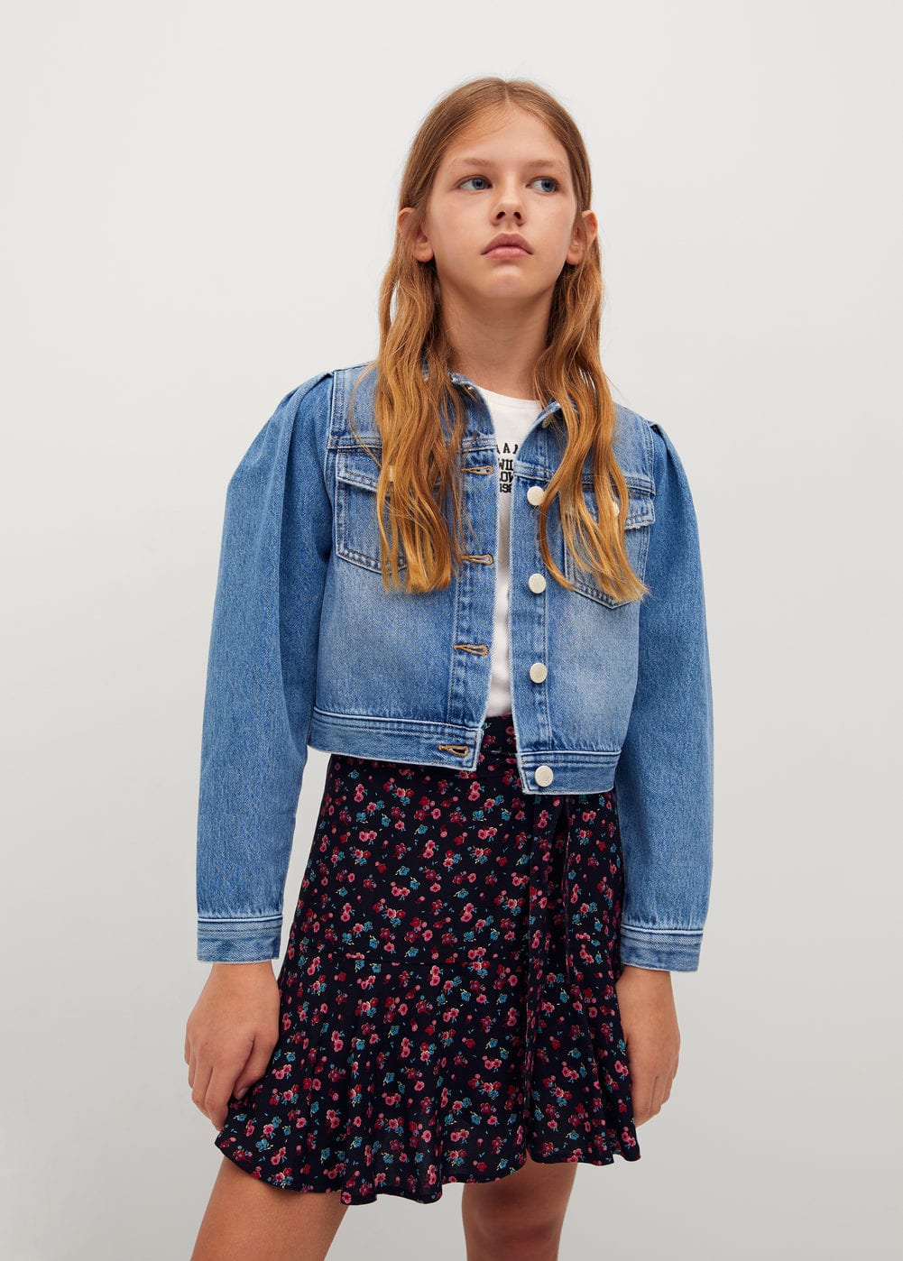 Blouson denim manches bouffantes Femme Mango France Blouson denim manches bouffantes Femme Mango France
