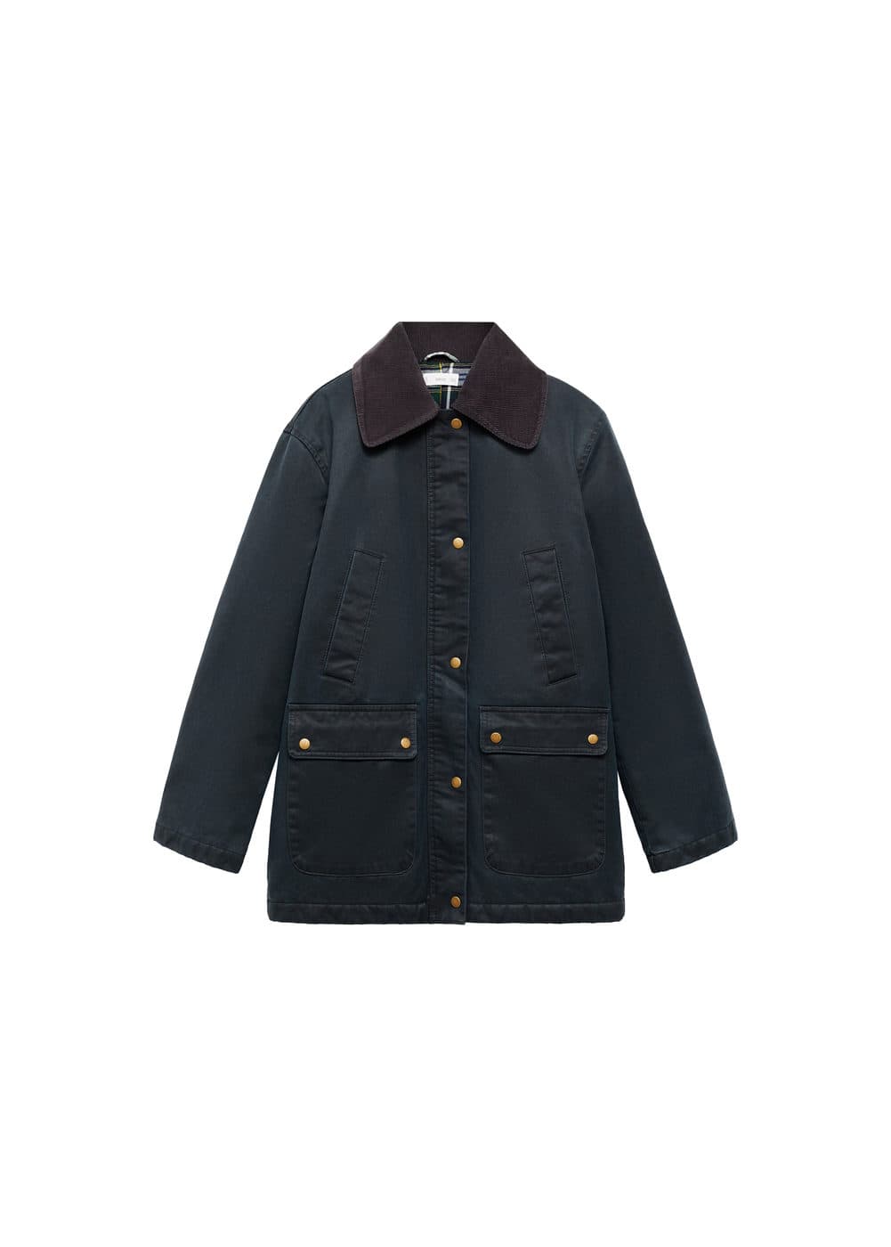 Mango Manteau In Bleu Marine Foncé