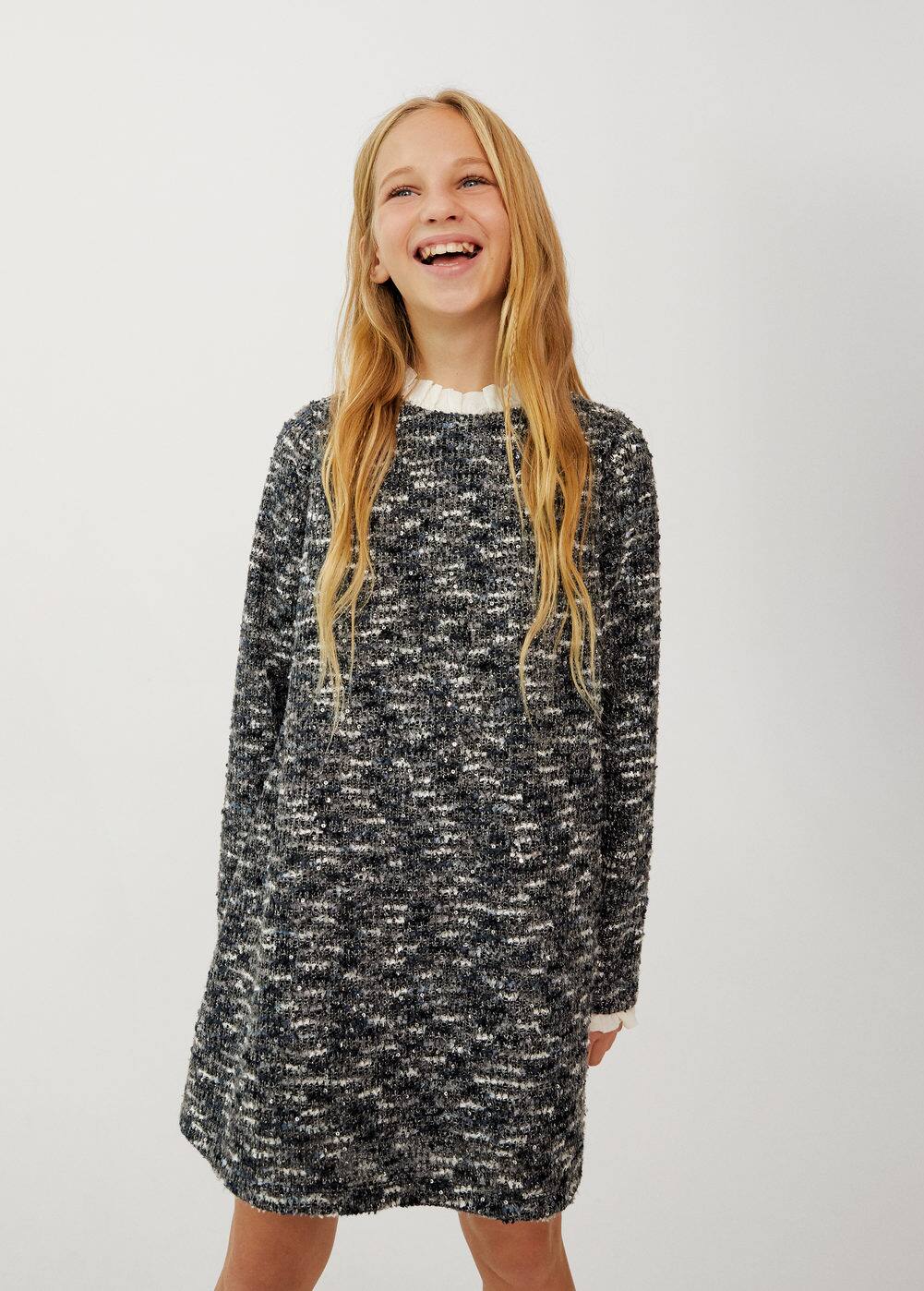 a-leonor:vestido recto jaspeado