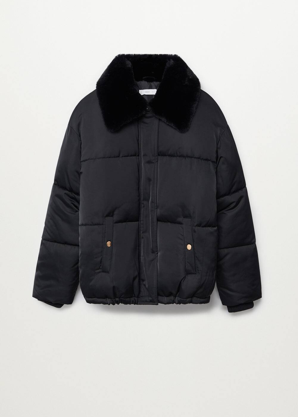 Yakasi Kurklu Kapitoneli Mont Kiz Cocuk Mango Kids Turkiye