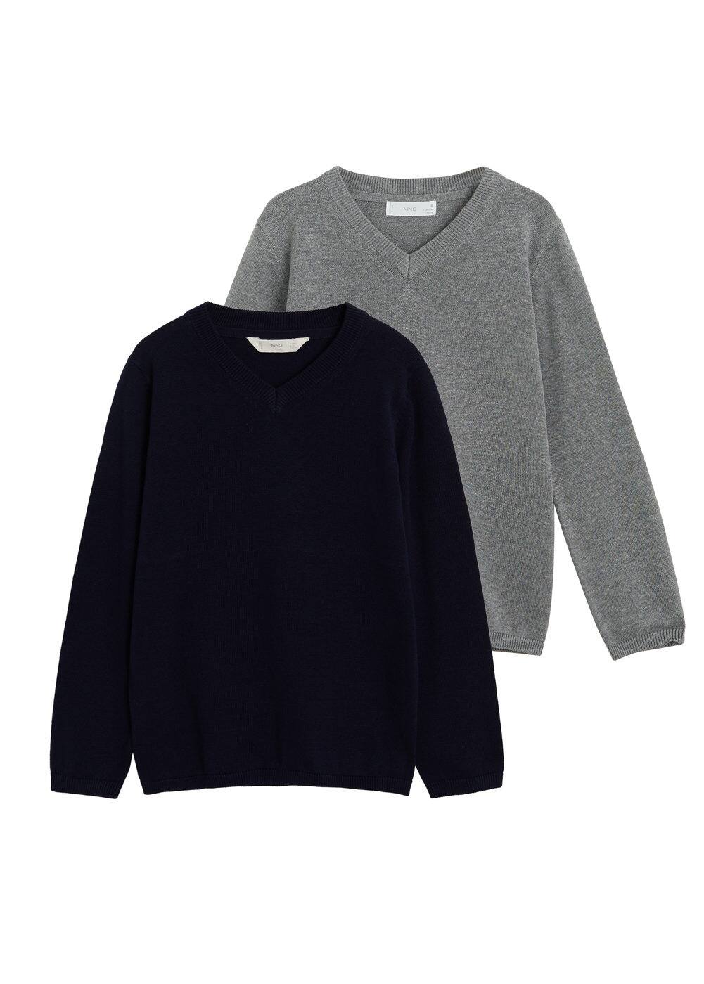 2 pack organic cotton sweaters Boys MANGO OUTLET United Kingdom