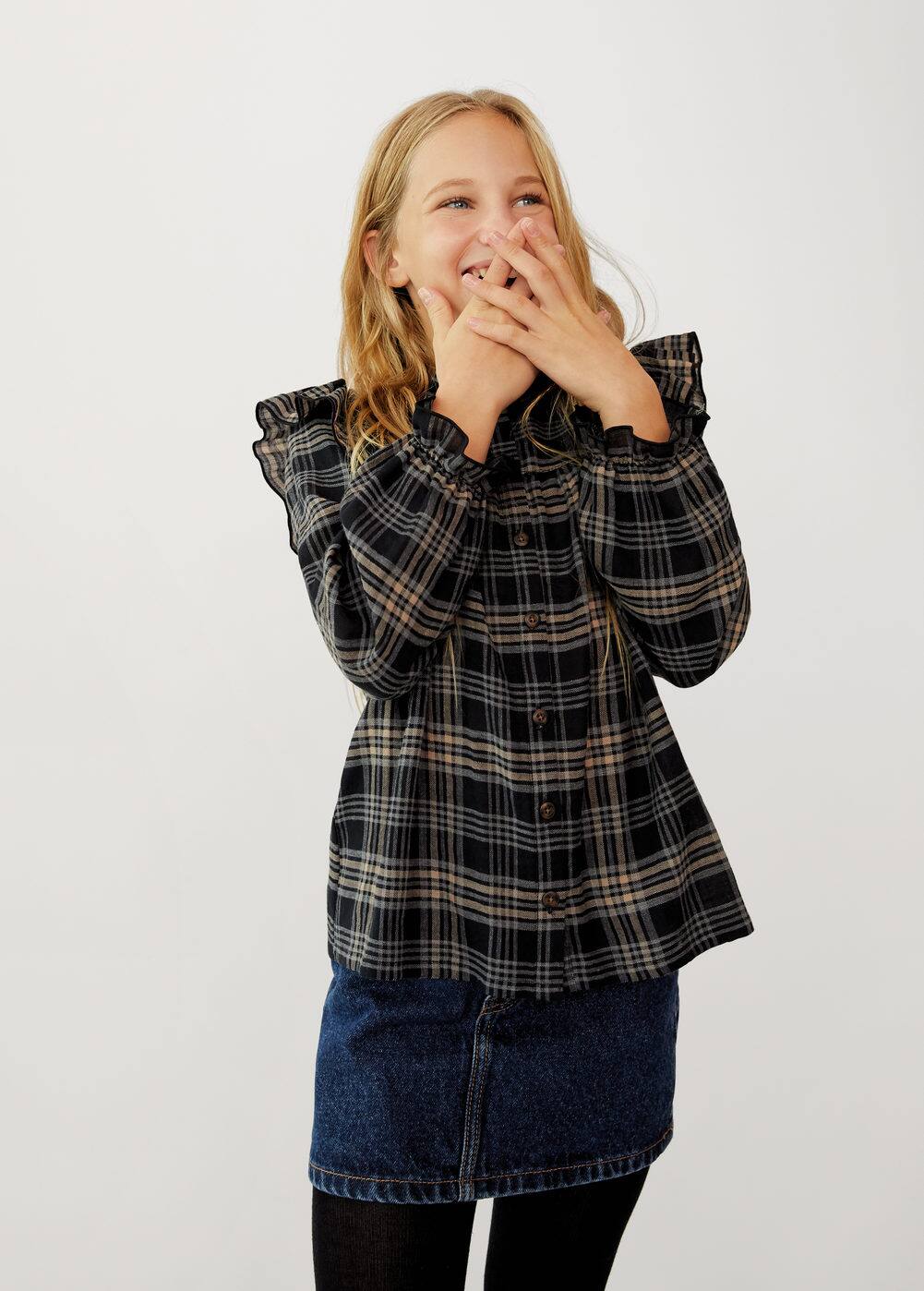 a-carlota:camisa cuadros volantes