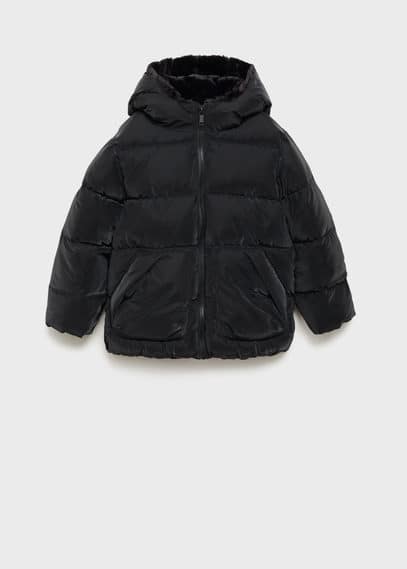 Mango Anorak Black In Black