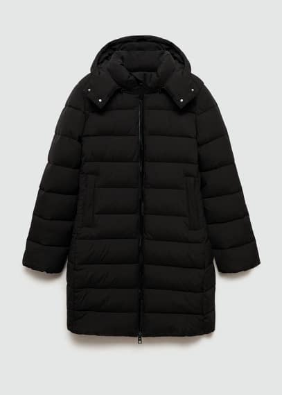 Mango Anorak Black In Black